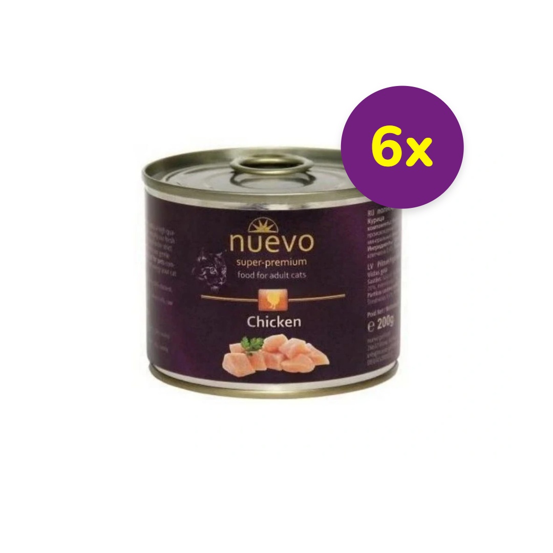 NUEVO cat Adult Chicken bal. 6 x 200 g konzerva